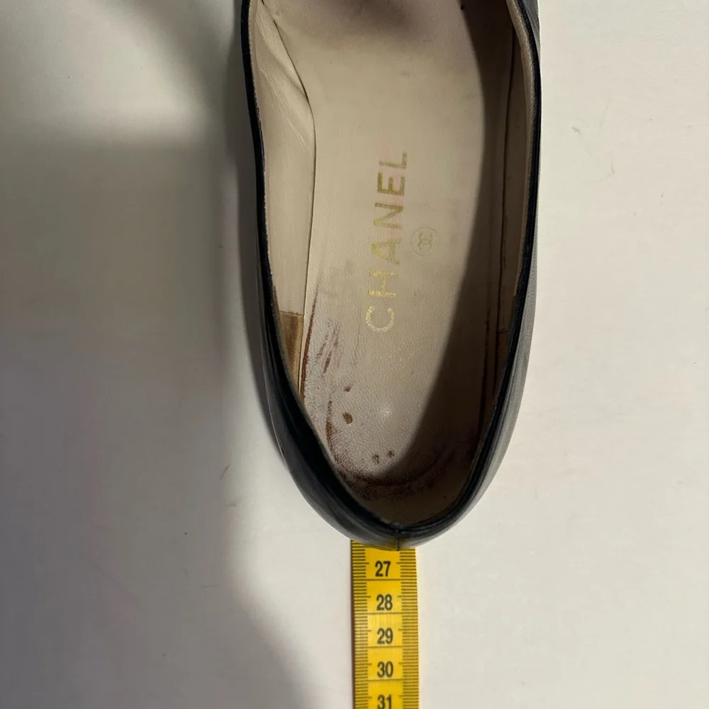 Vintage Chanel Flats- Red & Black- Size 38-38.5 - Picture 9 of 9